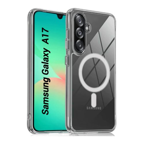 Samsung Galaxy A17 5g/A26 5g Mobile Cover MagSafe Compatible Shockproof Transparent Slim Fit Wireless Charging supported
